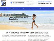 Tablet Screenshot of houstonveinspecialists.com